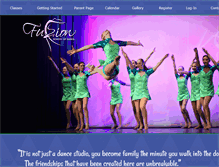 Tablet Screenshot of fuzionschoolofdance.com